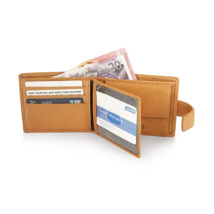 PRIMEHIDE – wholesale Wallet - Men’s – Leather Bifold Flip Up Wallet Hudson 54005