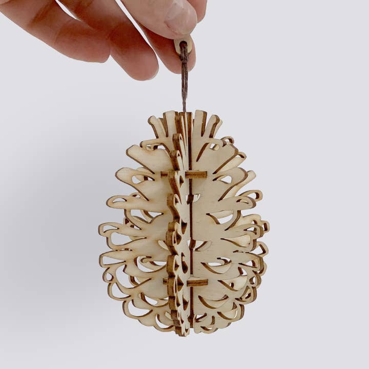Adorno de Madera 3D en Forma de Piña para venta al por mayor de SML | Simple Modern Living
