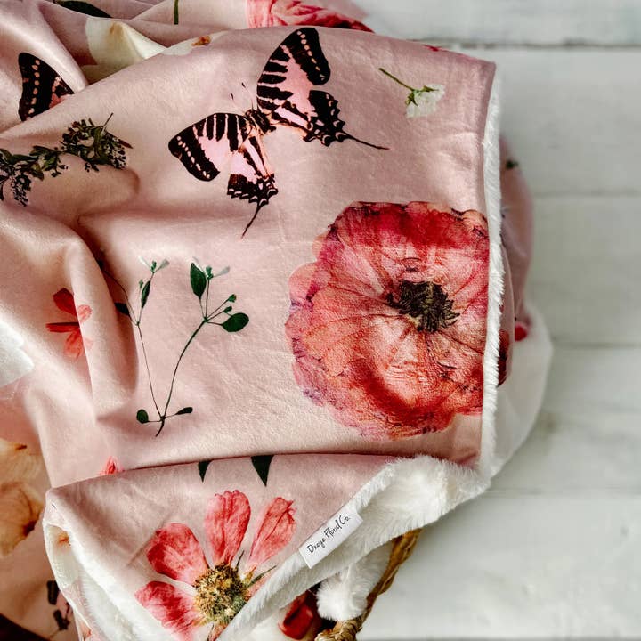 Oxeye Floral Co. - Wholesale Throw Blanket - Love Story Throw Blanket1