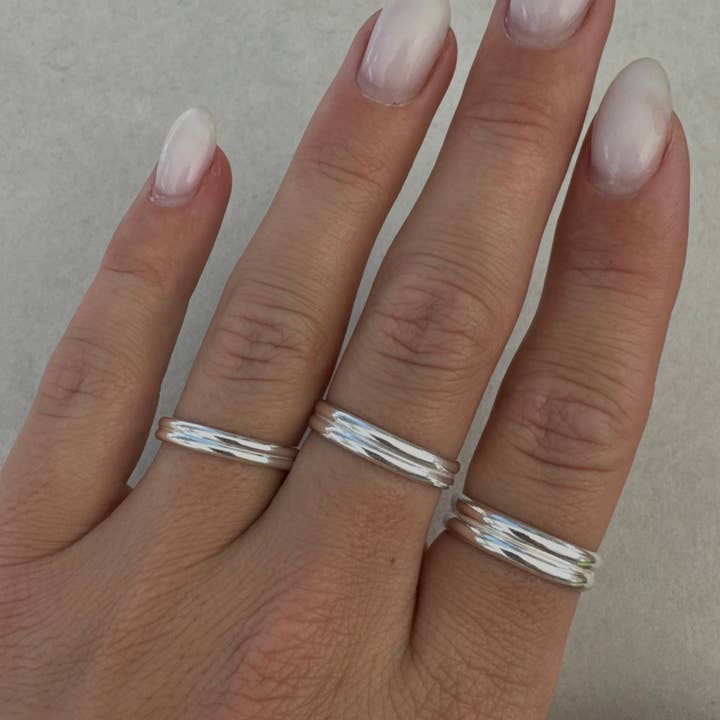 Breezi Mae - Wholesale Band/Stacked Ring - Double Band Stacker Ring3