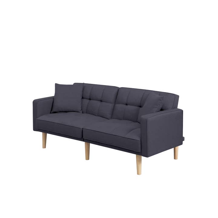 HOMYCASA DESIGN INC - Wholesale Sofa - Convertible Futon Sofa Bed - Dark Grey Twin Size"