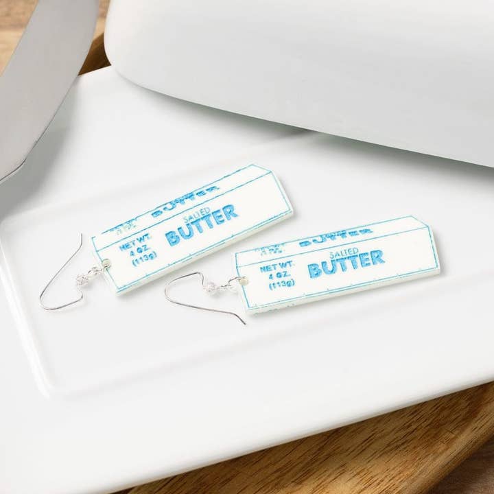 Butter Earrings | Sticks of Butter for wholesale by Luna B Jewelry