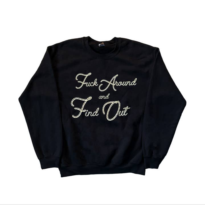 Sweatshirt "Fuck Around And Find Out" (Liquidação) por atacado de BOBBYK