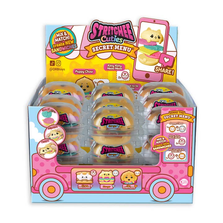 Orb Toys - Wholesale Squishy Toy - Kids & Baby - ORBâ„¢ Stretchee Cuties Secret Menu