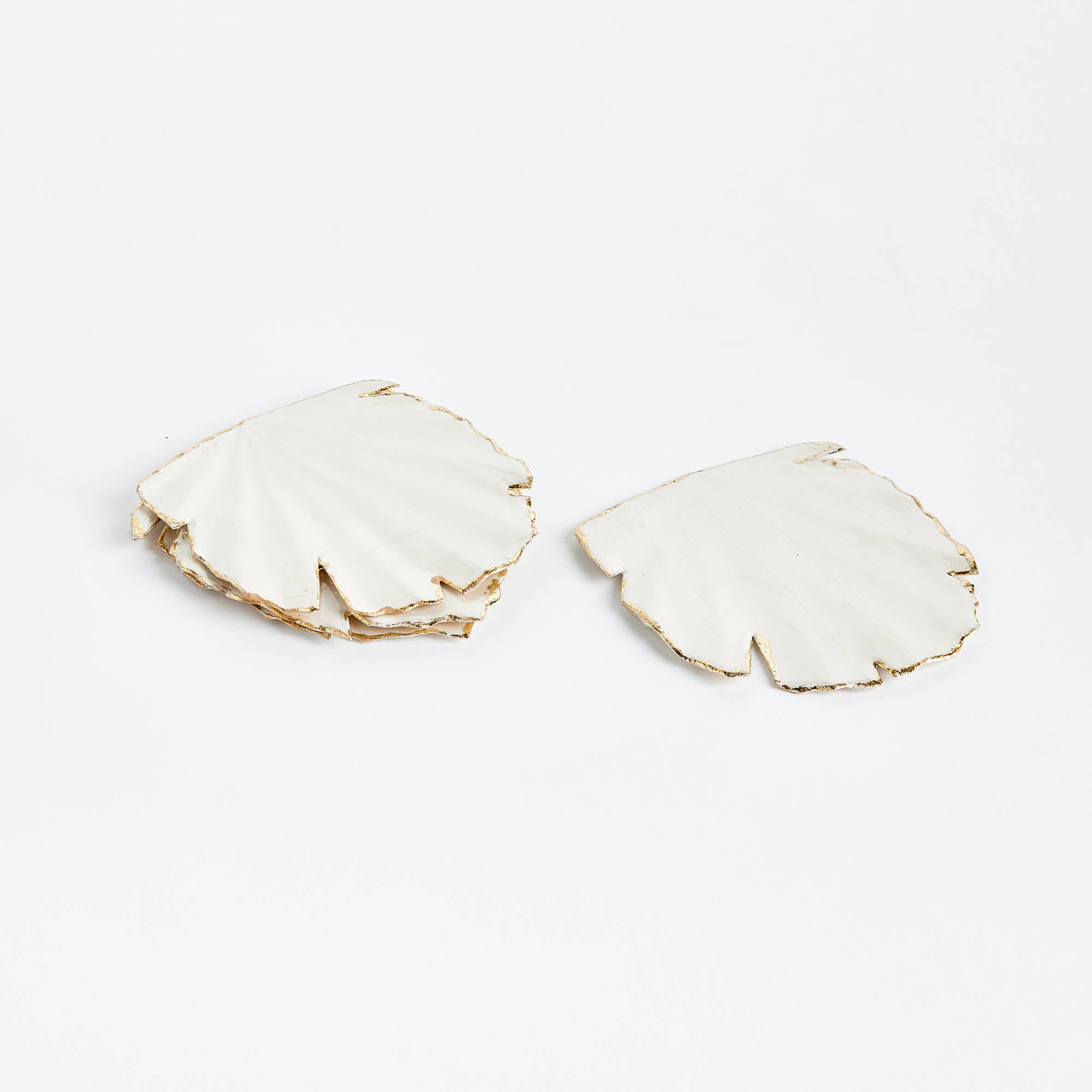White Gold Palm Coasters for wholesale on Faire1