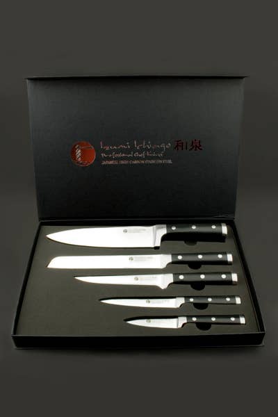Ed Mahony - Wholesale Knife Set - IZUMI ICHIAGO-5 pcs Chef Knives set w/Japanese Steel