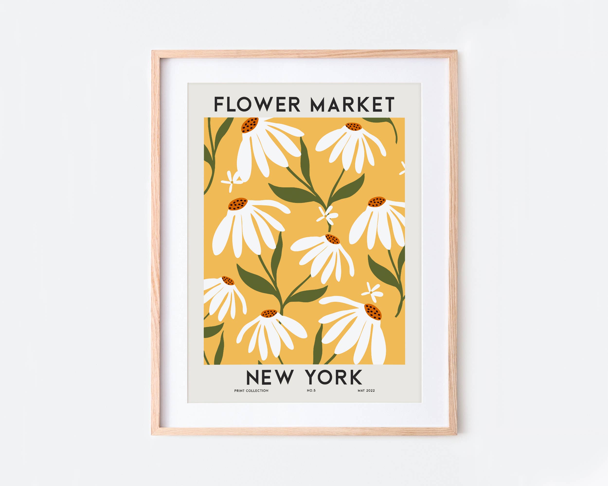 Sugar & Canvas – wholesale Art print – Flower Market New York Colorful Botanical Art Print FM784