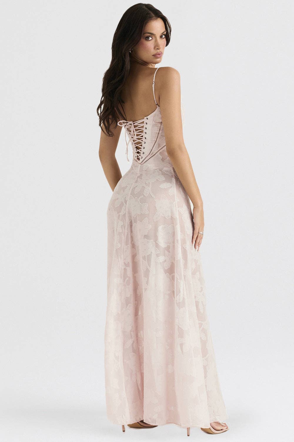 Dipped Shop - Wholesale Dress - Women's - Backless String Tie Lace Sexy Long Dress DP25A50810