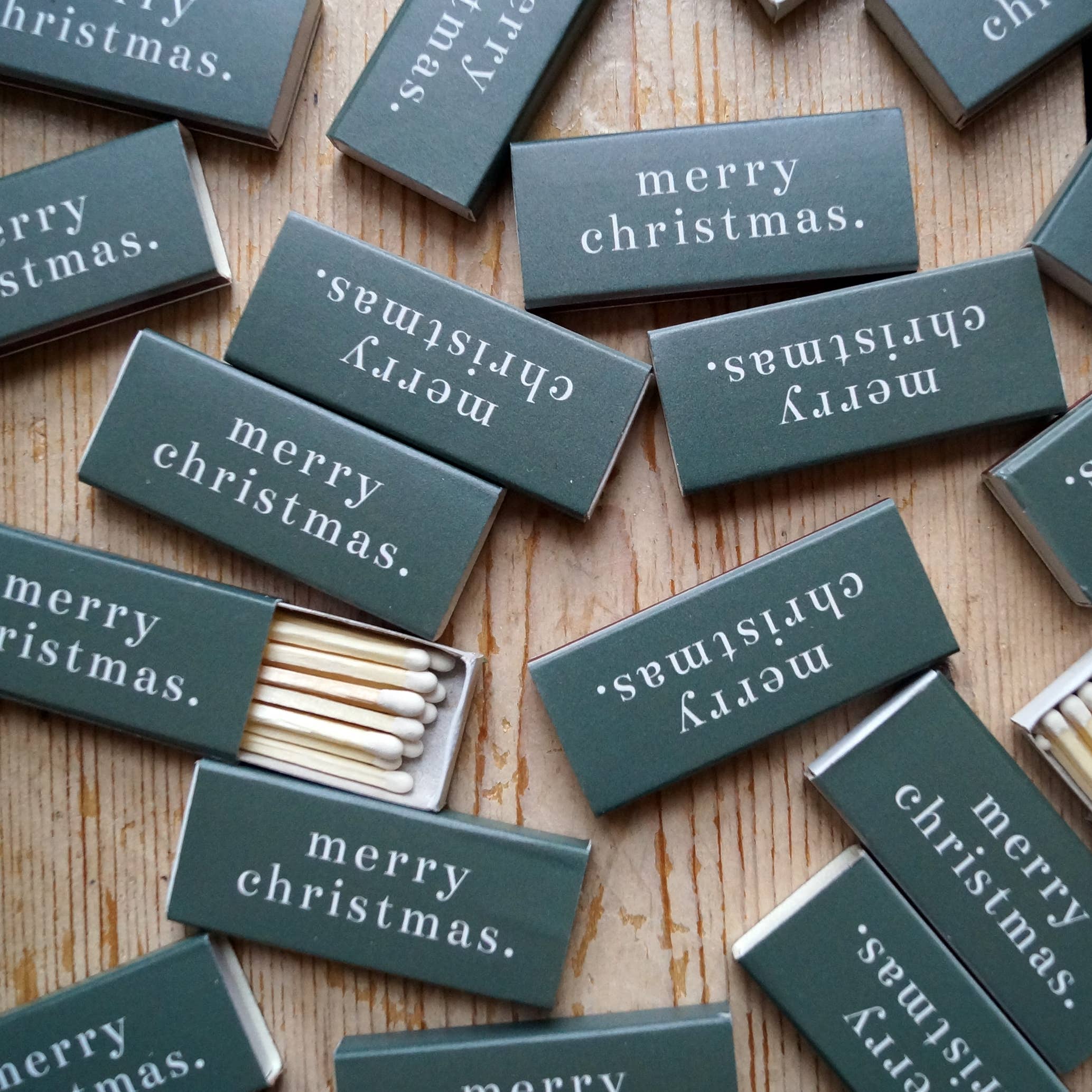 wick + wonder - Wholesale Matches - 'merry christmas' matchbox – statement matches2