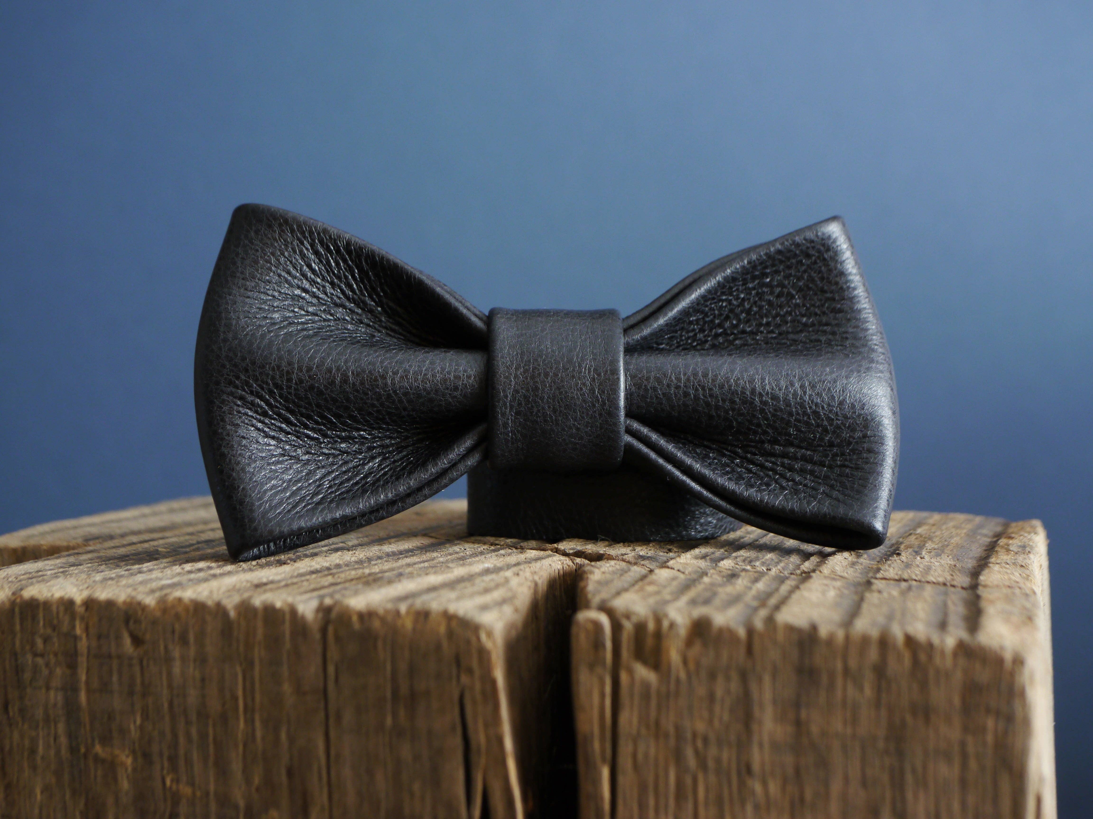 Kingsley Leather - Wholesale Bow Tie - Men's - Leather Bow Tie - Black5