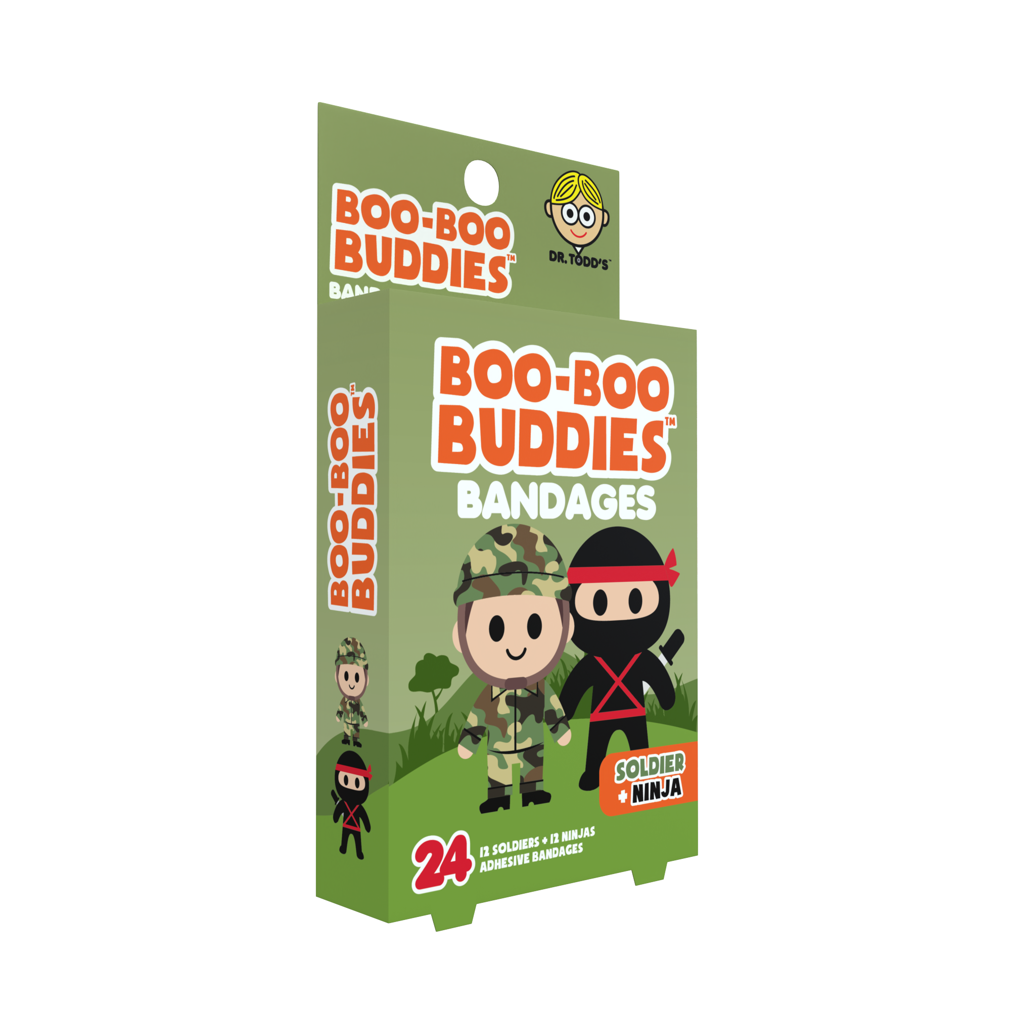 Boo Boo Buddies - Wholesale Bandaids/Bandages - Kids Bandages – Soldier + Ninja (24 Count, Latex-Free)5