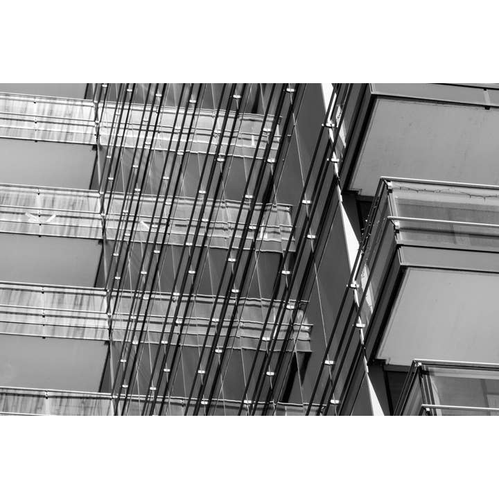 Construction Illusion Bw Fine Art Print for wholesale by Christi Kraft Photography