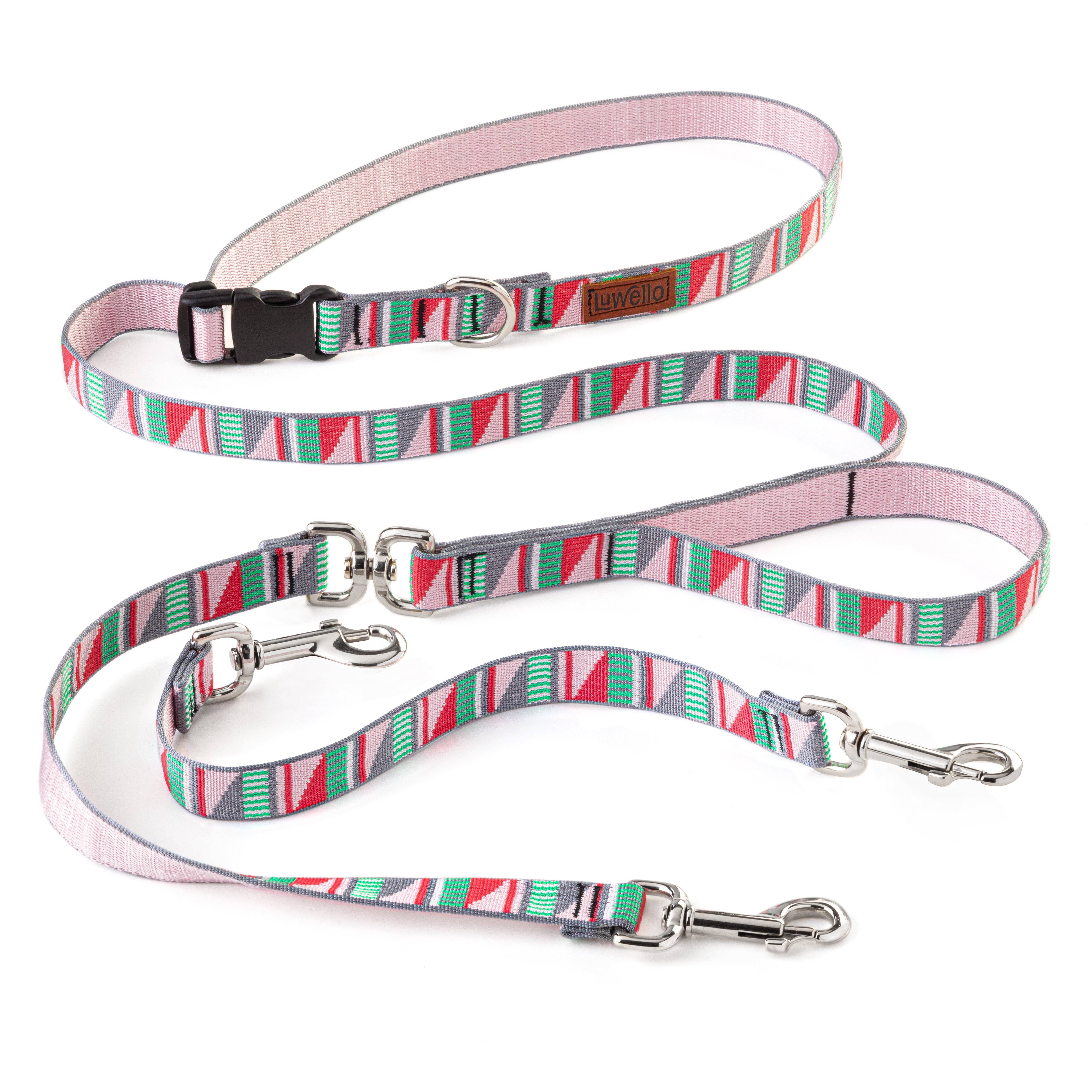 LUWELLO, LLC - Wholesale Pet Leash - Dog - Multiple Dog Coupler Leash, Belted, 1'' Width0