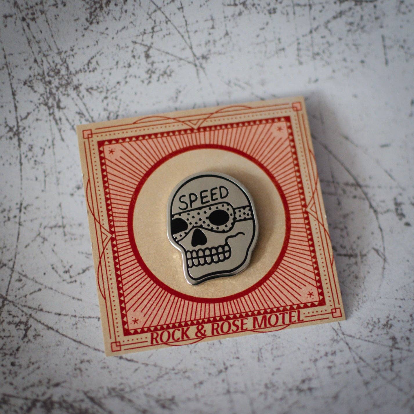 Rock And Rose Motel – wholesale Lapel pin/button – Speed Skull Enamel Pin6