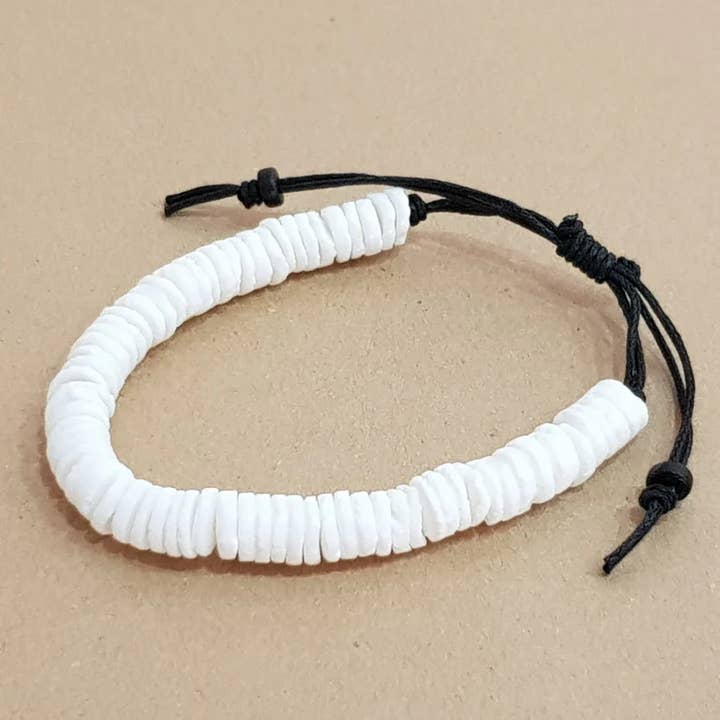 Bracelet coquillage 8mm / SB-2065 pour la vente par Gloria-Maris