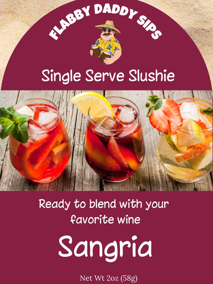 Samgria Single Serve Slushie Mix för wholesale av Flabby Daddy Sips