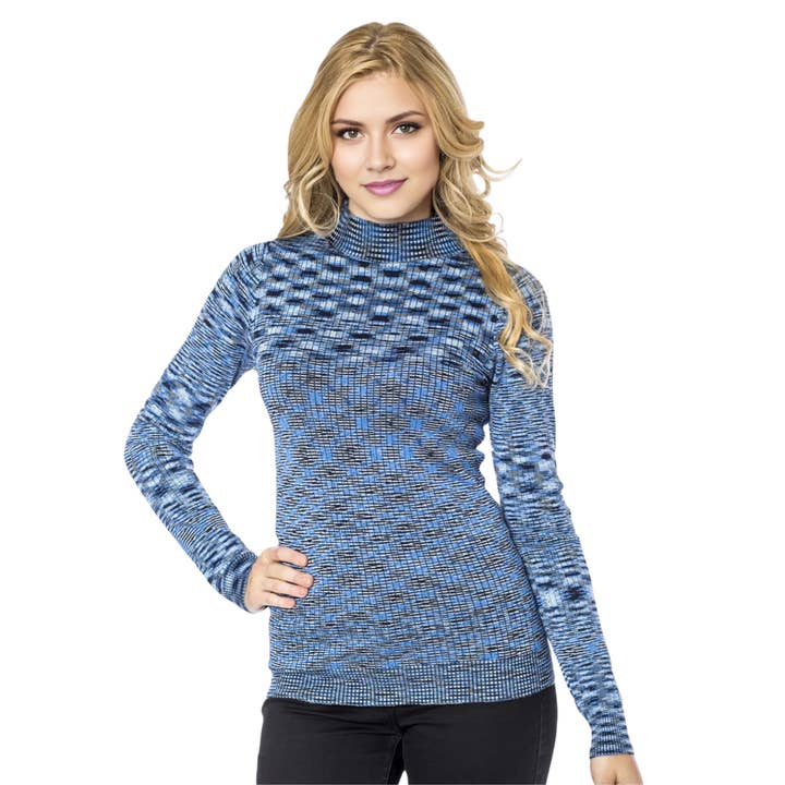 Pull en tricot à col roulé à motif contrasté pour la vente par Importation 1867