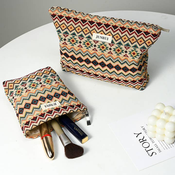 Funkyrel® Atzbranding Limited - Wholesale Make-up/cosmetic bag - Cosbai - Boho Chic Clutch Makeup Bag With Zipper3