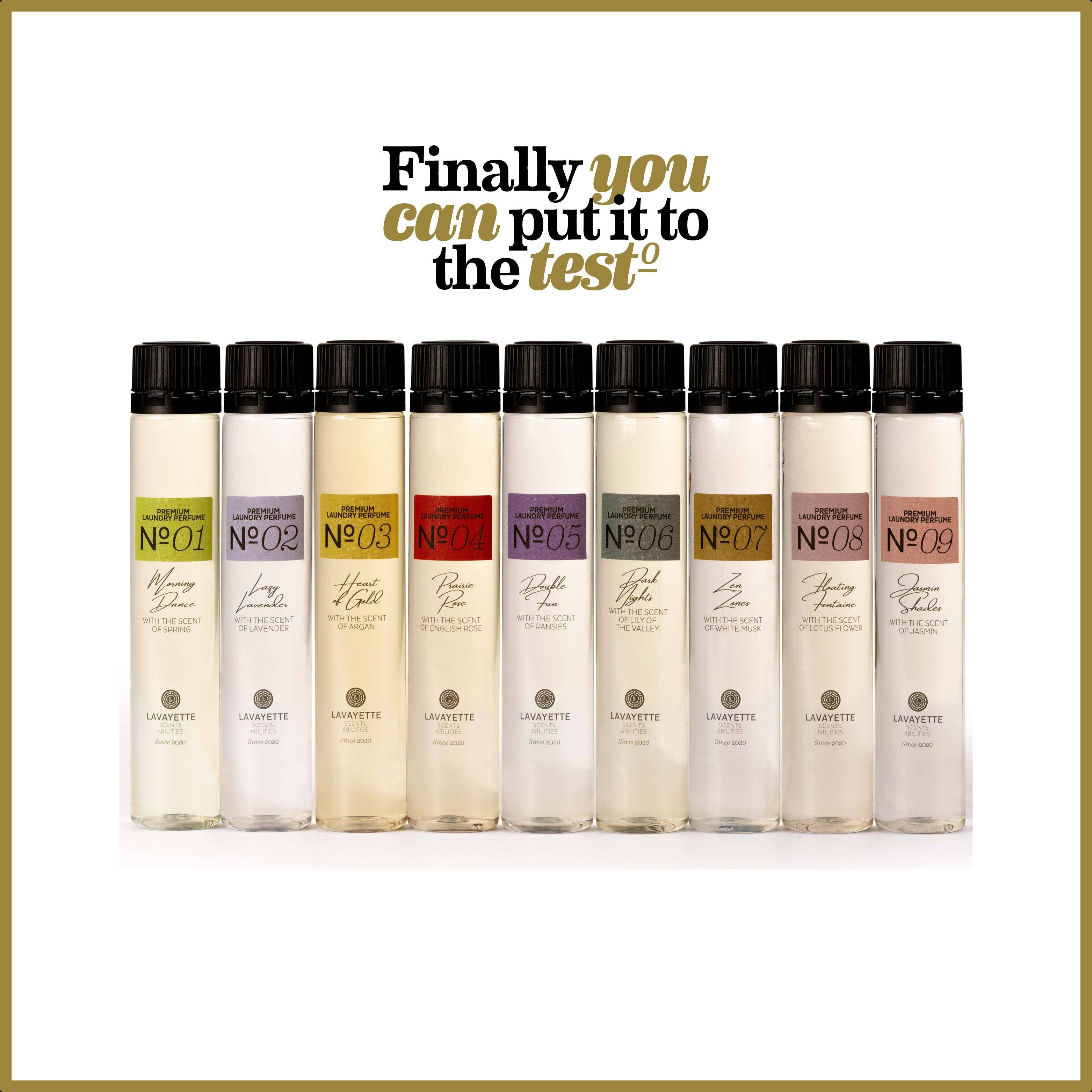 Lavayette - Wholesale Fragrance Set - Lavayette Premium Wash Perfume Tasting Pack 9x25ml