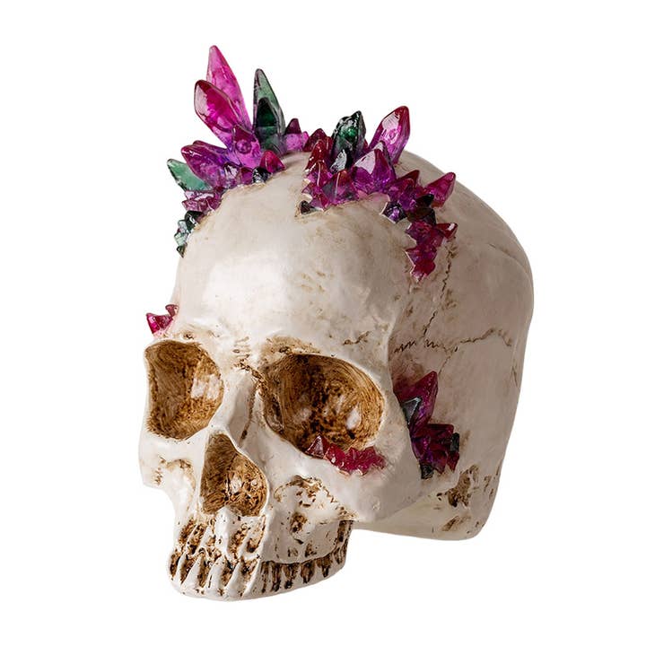 Pacific Trading – wholesale Decorative figurine – Skull With Crystals5