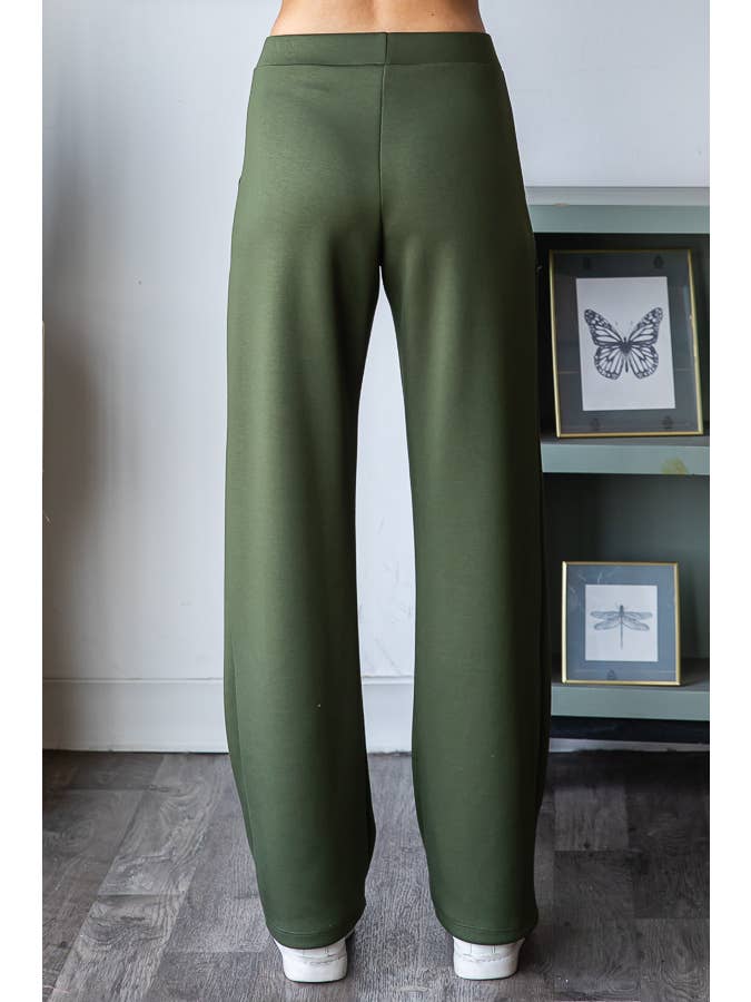 7th Ray - Wholesale Pants - Women's - Solid Modal Tech Elastic Waist Pants with Pockets P57704