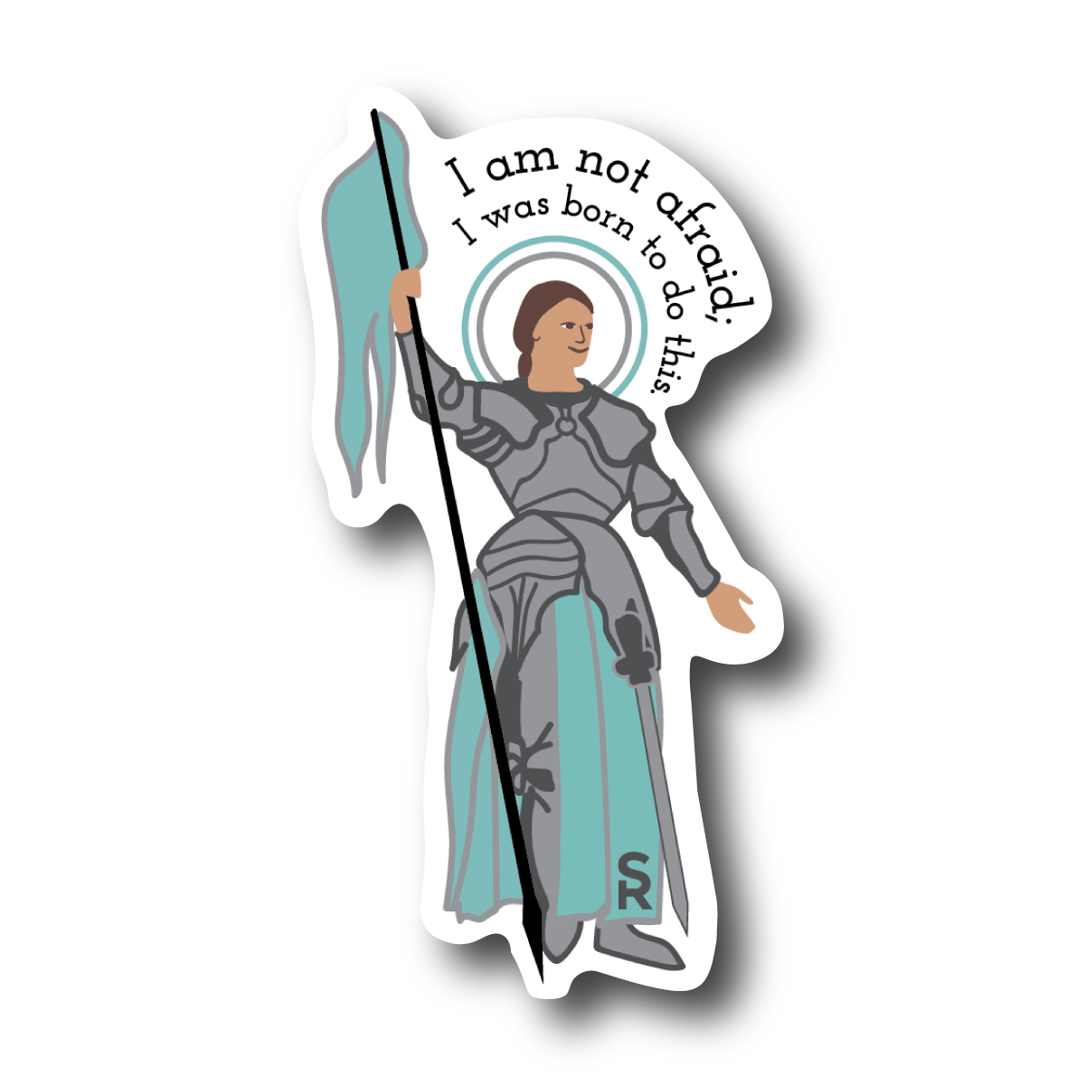 Sock Religious - Wholesale Sticker - I am Not Afraid - St. Joan of Arc Sticker0