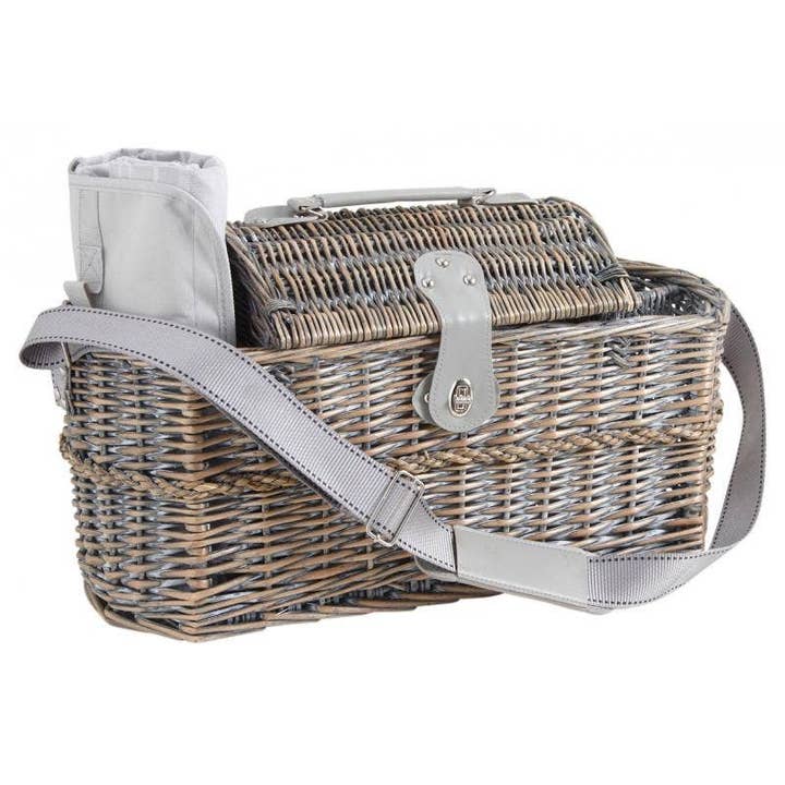 Aubry Gaspard - Wholesale Picnic Basket - Wicker insulated picnic suitcase2