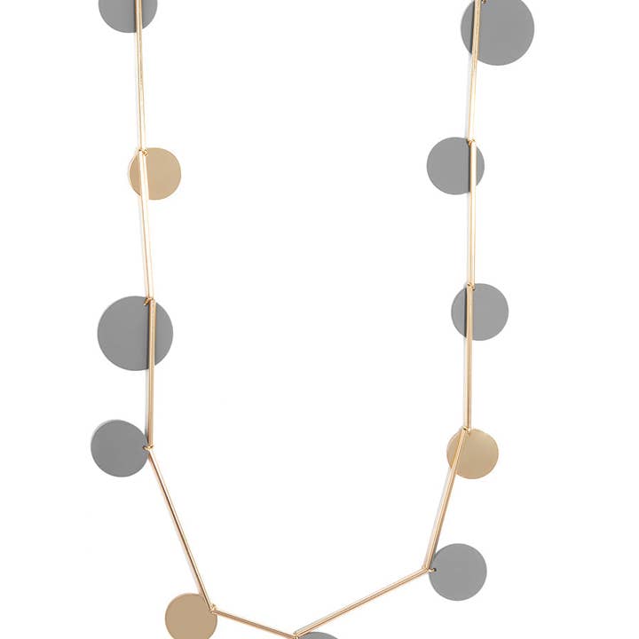 ZENZII Jewelry - Vendita all'ingrosso Collane a bavaglio - Collana Lunga a Cerchio Piatto17