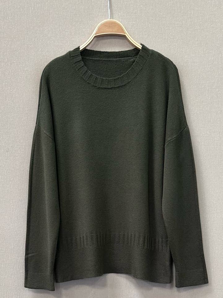 BASIC KNITTED SWEATER for wholesale by SWEET MAGIC MODA Y COMPLEMENTOS