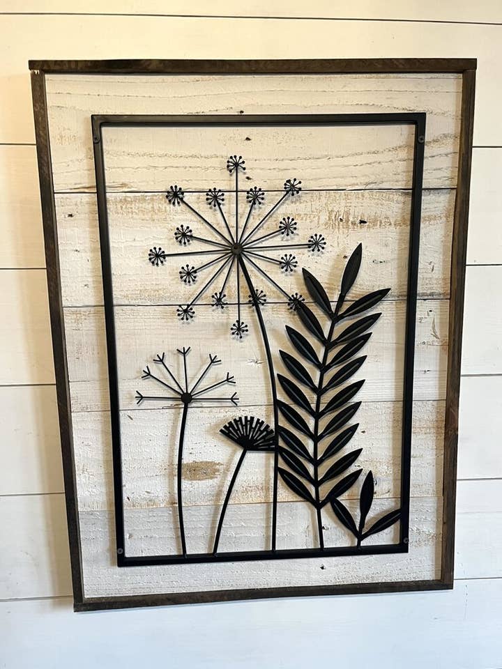 Moldura Preta Wish Flower por atacado de Rae Ray's Decor & More