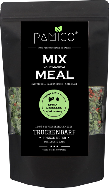 PAMICO - Wholesale Pet Food - Dog - Spinach & Strawberry freeze-dried - MIX MEAL Dry Barf0