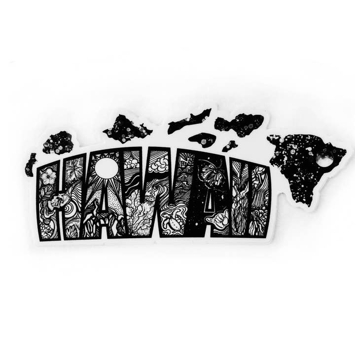 Hawaii Klistermärken 4" klistermärke för wholesale av Wild Slice Designs