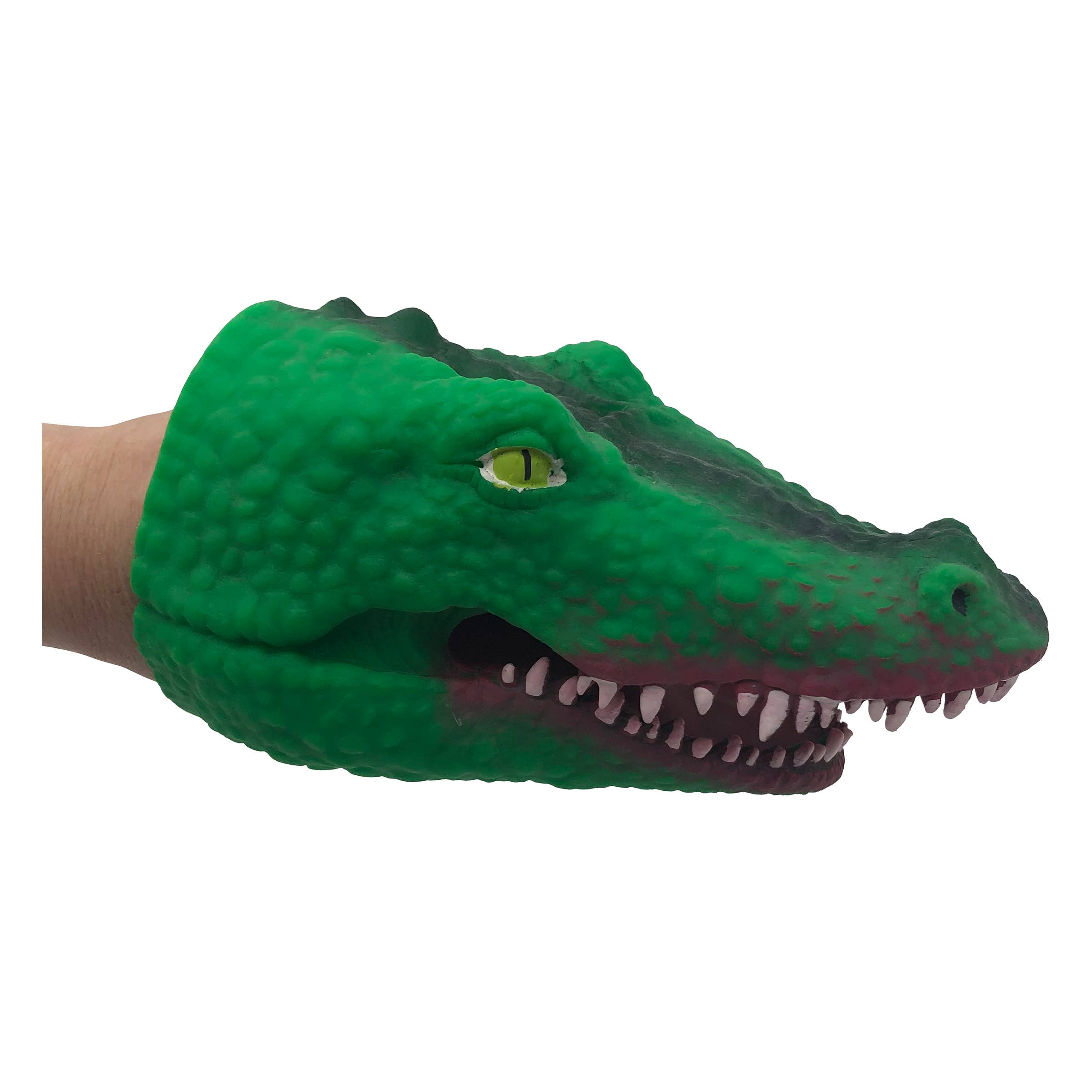 Soft vinyl TPR crocodile hand puppet animal head hand puppets kids Toys gift Fad 