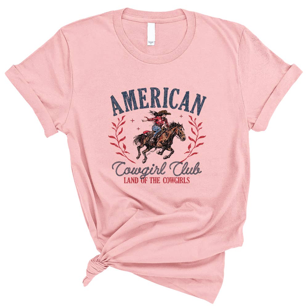 Untamed Country - Wholesale T-Shirt (Graphic) - Women's - American Cowgirl Club Graphic Shirt3