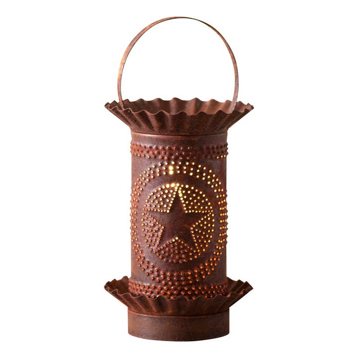 Irvin's Tinware - Wholesale Wax Warmer - Mini Wax Warmer with Regular Star in Rustic Tin