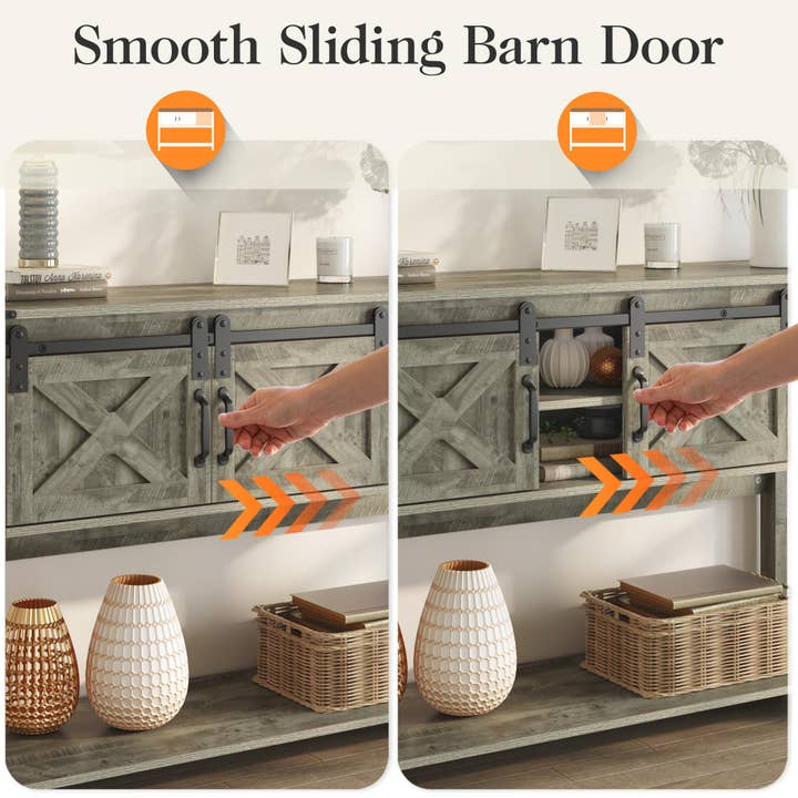 Heynemo - Wholesale Console Table - Farmhouse Entryway Table with Storage, 46" Console Table24