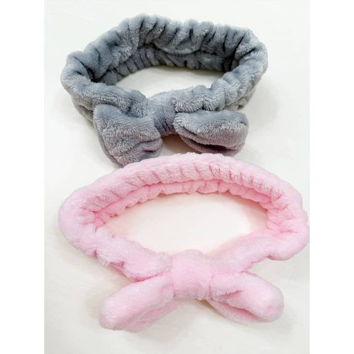 MIX COLOR Soft Tone Solid Everyday Facial Spa Headband for wholesale on Faire2