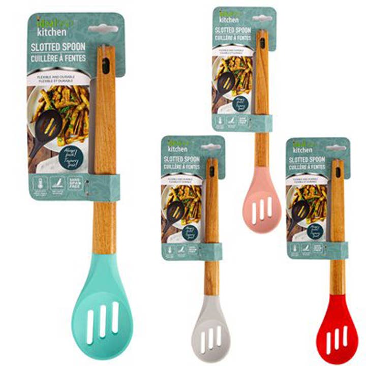 Ideal Kitchen Silicone Spoon Slotted for wholesale by Deluxe Import Trading