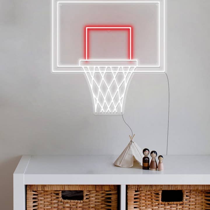 Baksetball Hoop Neon Sign for wholesale by BeNeonUnicorn
