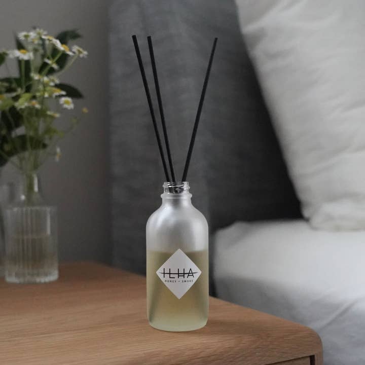Honey + Smoke - 3oz Reed Diffuser (Fall Collection) for wholesale by ILHA Candles