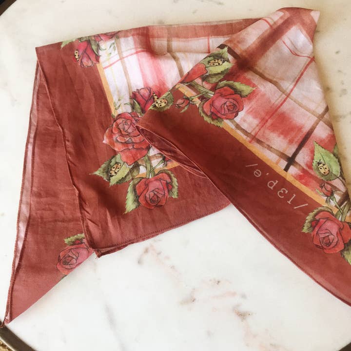 Bandana xadrez rosa por atacado de Adele by Adele Jackson