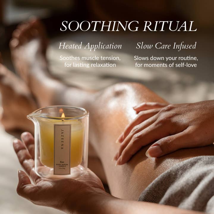 Jazeena - Wholesale Bath/Body Oil - Body Serum Candle Refill | Compostable, Microwave Safe 4oz4