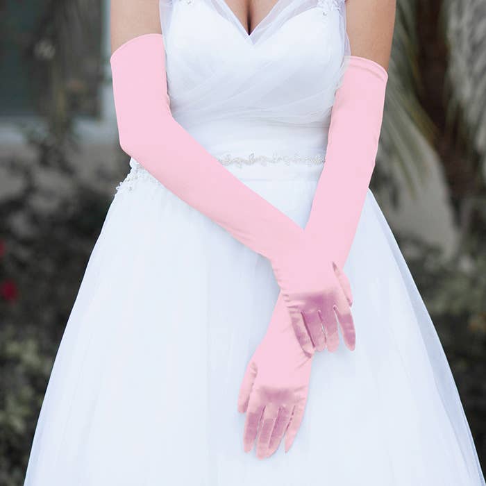 Sensibling Corp. - Wholesale Gloves - Women's - Dressy Satin Long Wedding Gloves6
