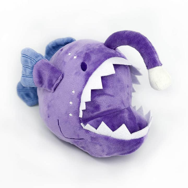 AquaGlows Anglerfish Reversible Glow in the Dark Plush for wholesale by Womple Studios
