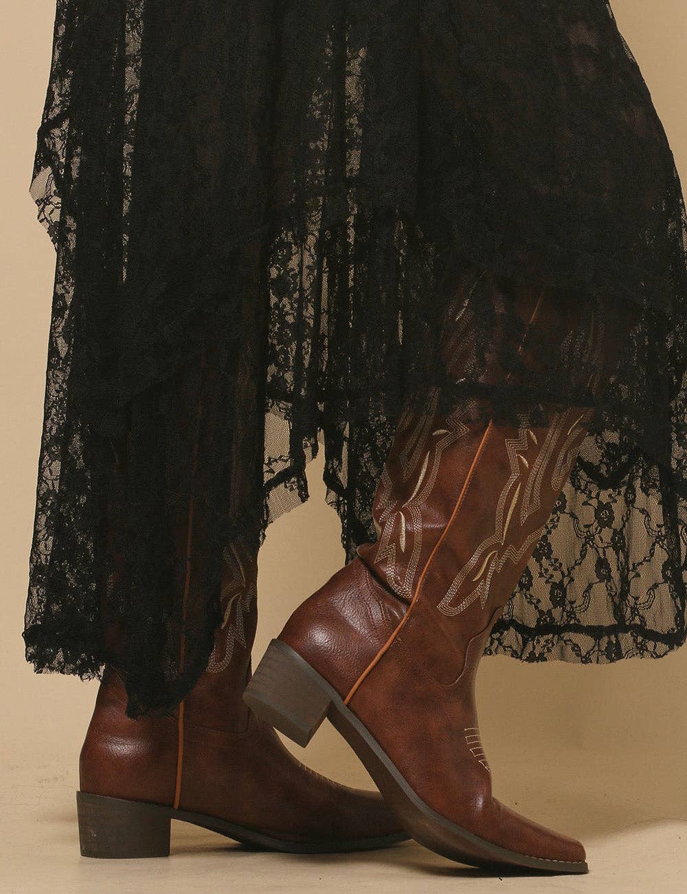 Sweetkama - Vente Jupe – femme - Jupe mi-longue en dentelle florale de couleur unie pour femmes SKS480135