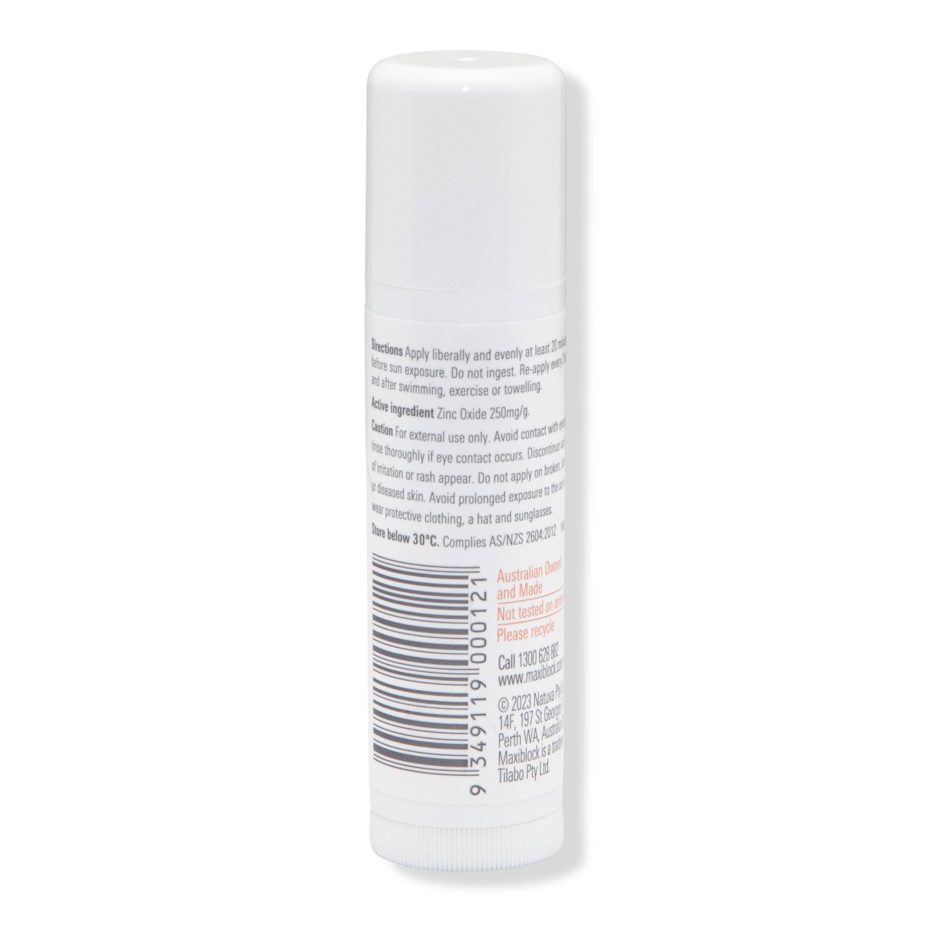 Maxiblock - Wholesale Sunscreen - Mineral Zinc Stick Clear SPF50+ 12G2