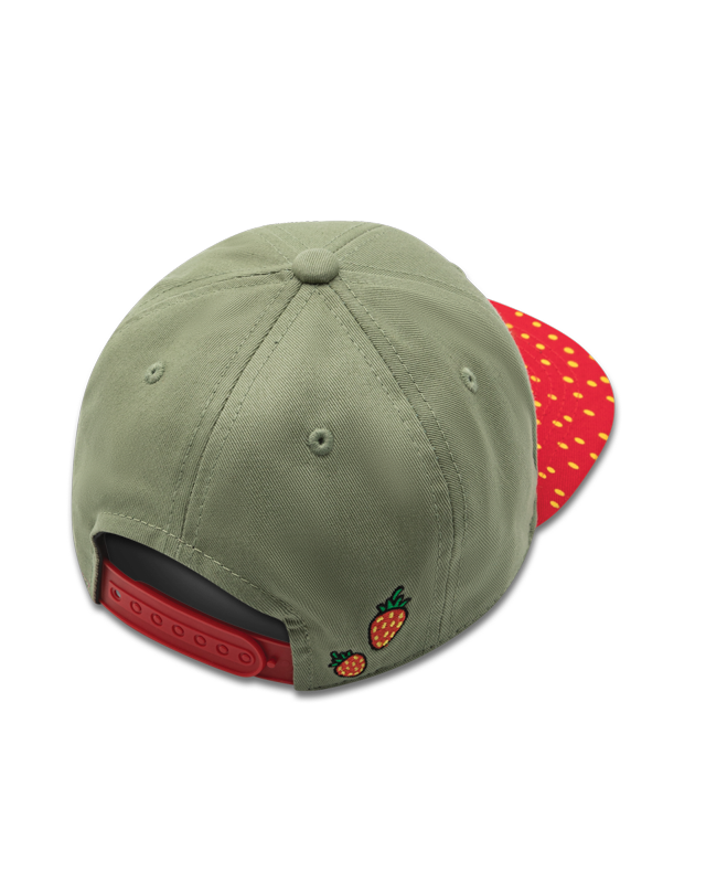 koaa – Großhandel Basecap – Kinder – koaa – Der kleine Maulwurf "Erdbeere" – Snapback green/red4