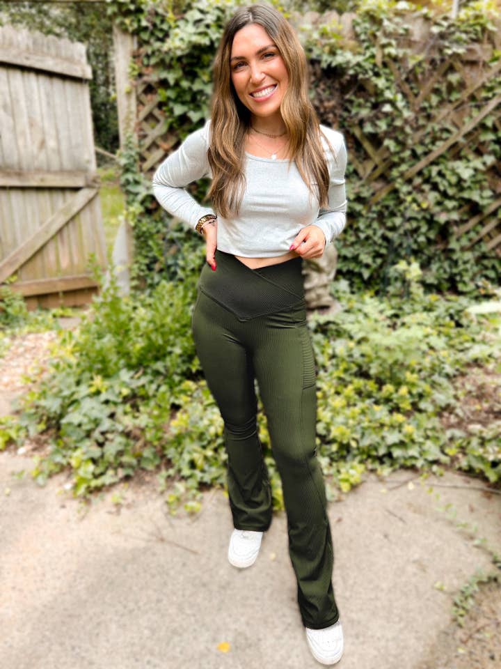 Girl Code Couture - Vente Legging de sport/d'intérieur – femme - Legging côtelé Molly Max Sculpt - Flare4