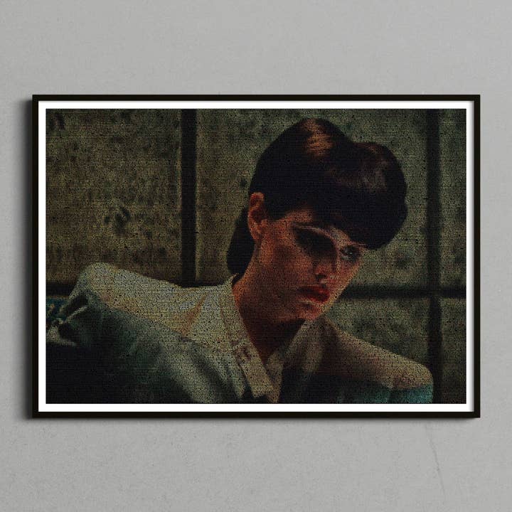 Blade Runner - Manuskript Art Print - Rachael ved klaver for engroshandel hos Robotic Ewe
