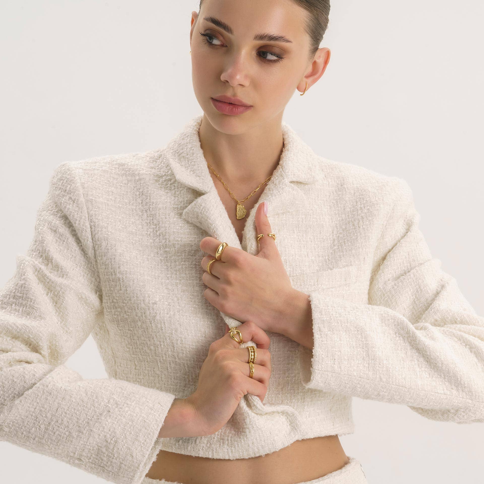 14K Gold Diamante Wrap Ring for wholesale on Faire3